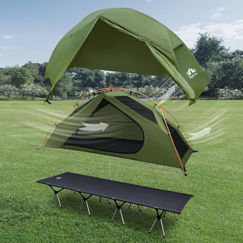 Night Cat Off-Ground 1 Man Tent with Camp Bed: image 3
